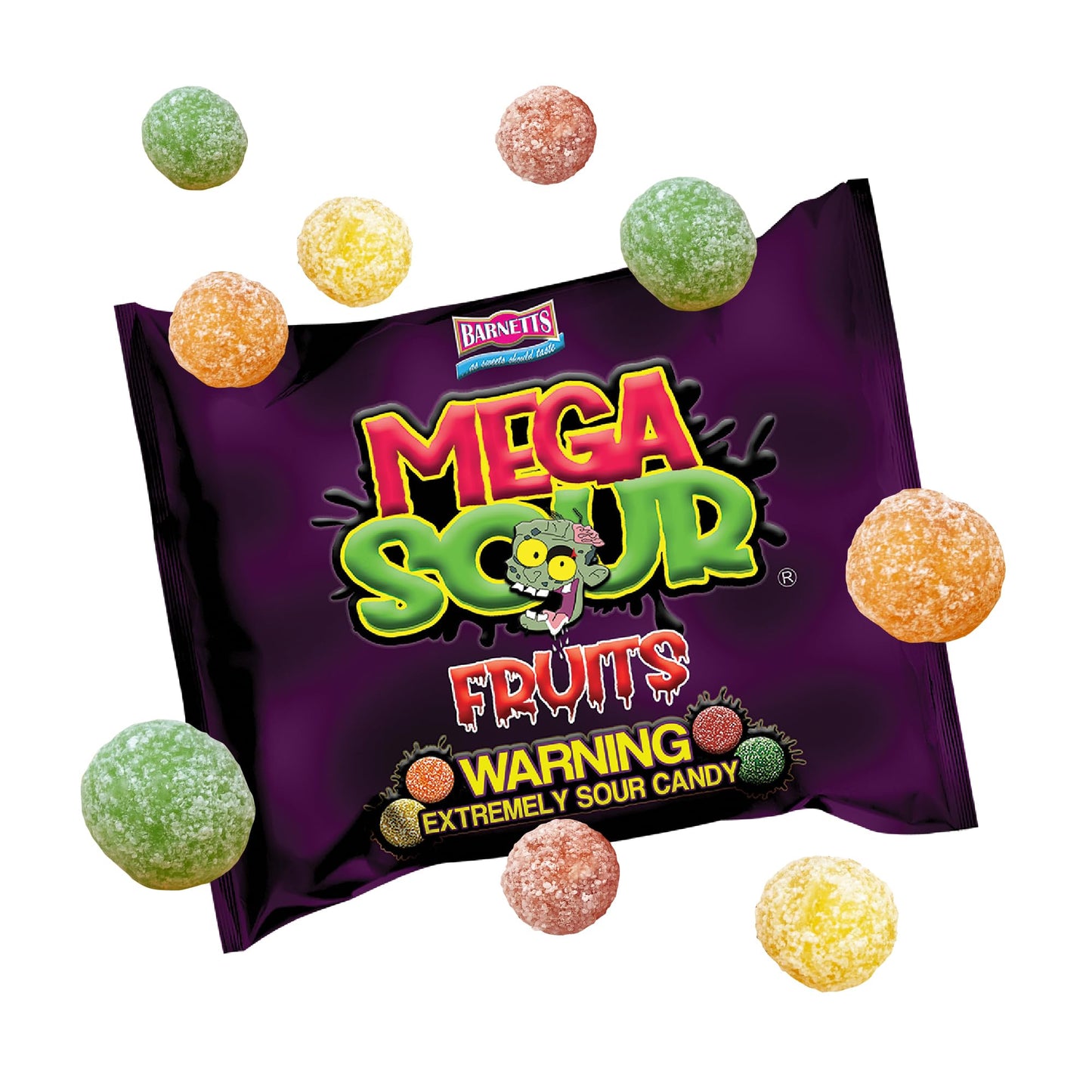 Mega Sour Mixed Fruits (104g)