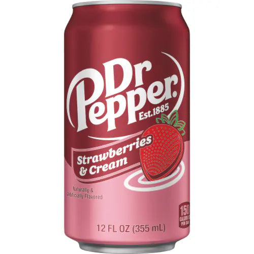 Dr Pepper Strawberries and Cream Soda (355ml)