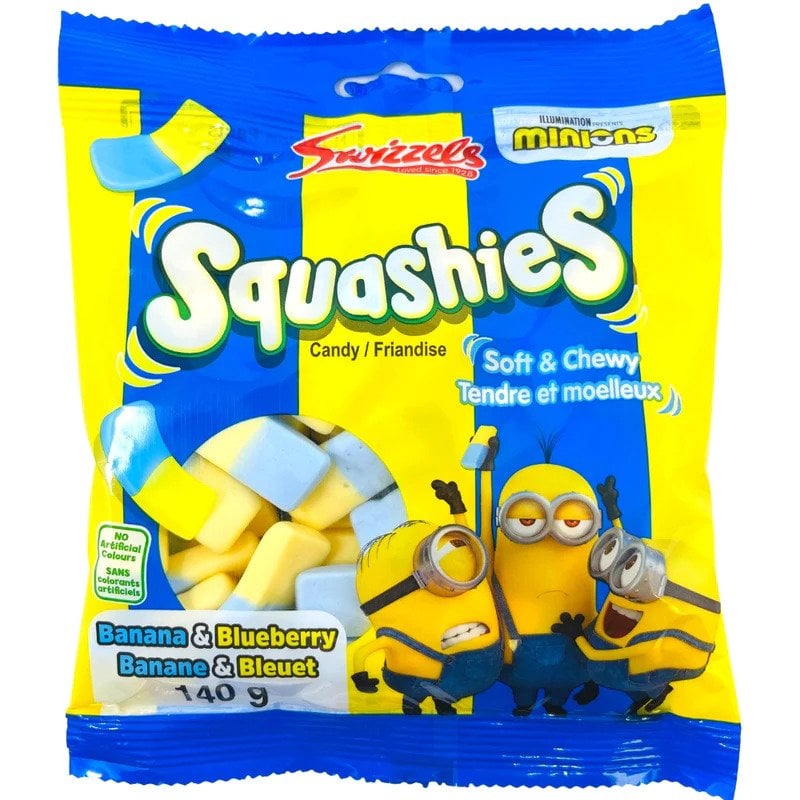 Swizzles Banana & Blueberry Minion Squashies (140g)