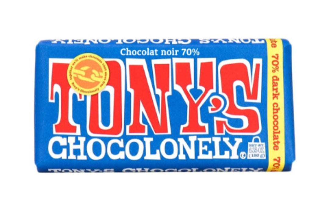 Tony's Dark (70%) Chocolate (180g)