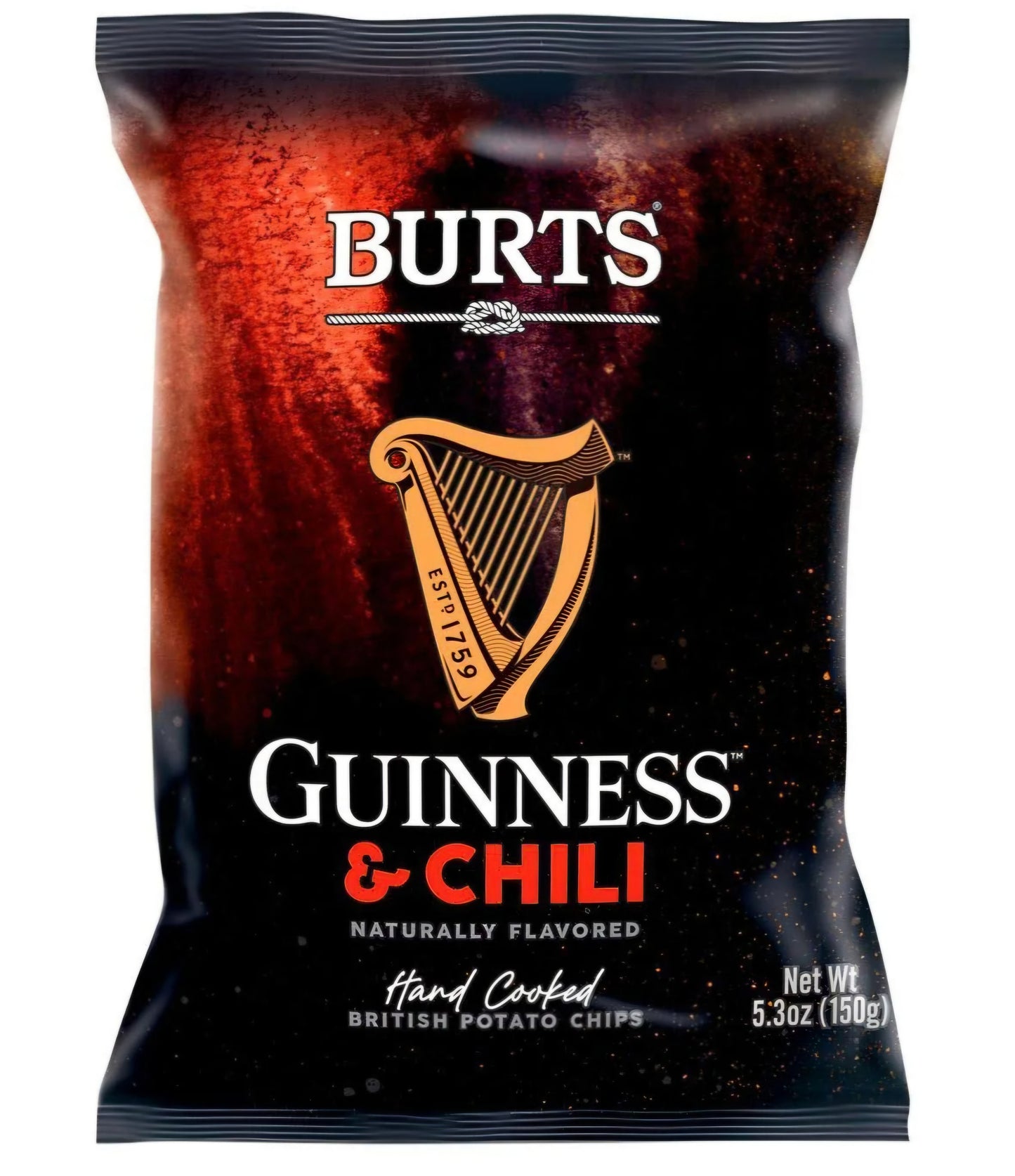 Burts Guinness and Chili Crisps (150g)