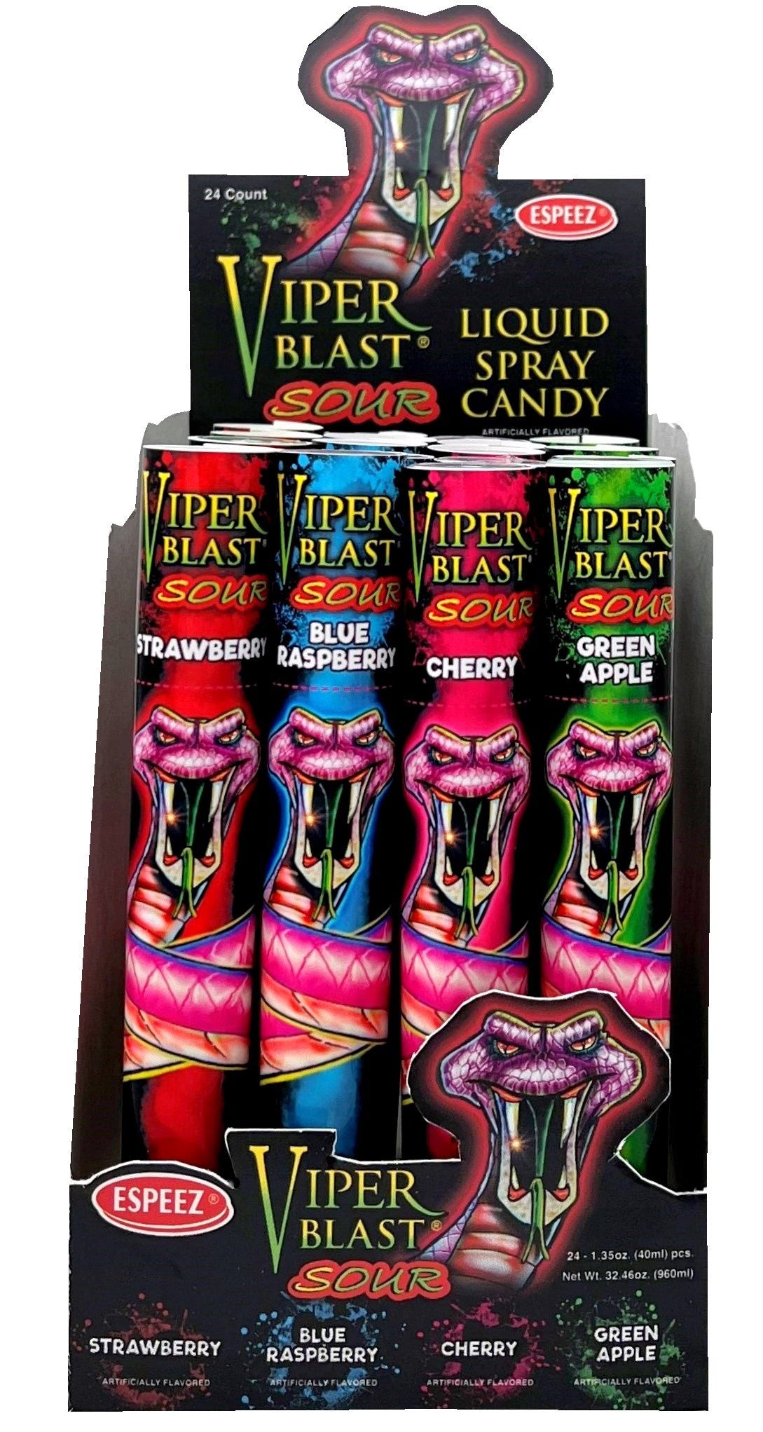 Viper Blast Sour Spray Tubes (40ml)