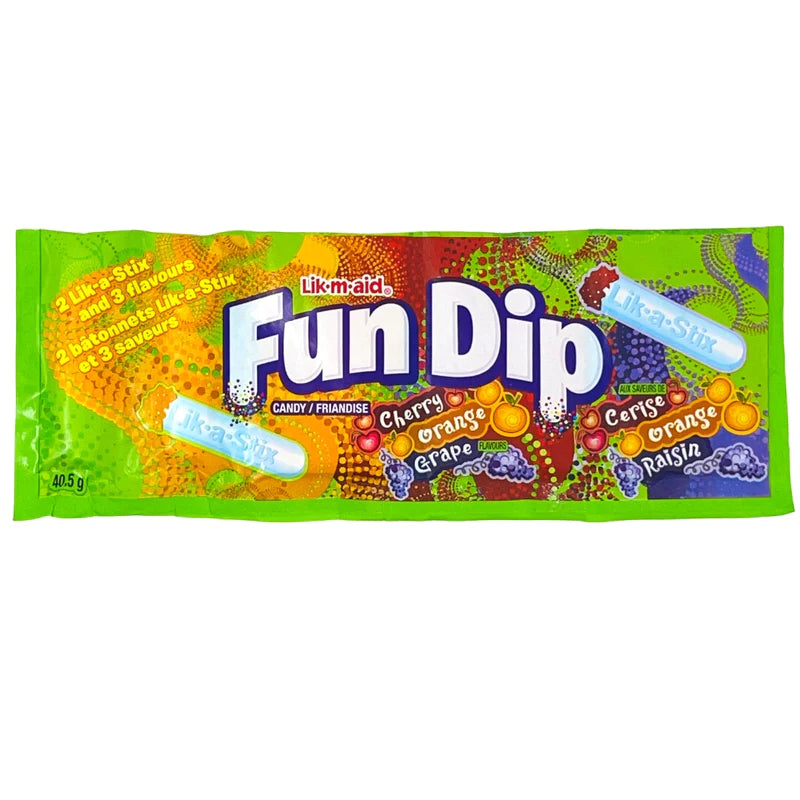 Fun Dip Cherry, Orange, Grape (40.5g)