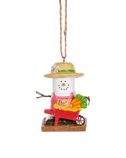 Ganz Toasted S'mores Farmer Ornament