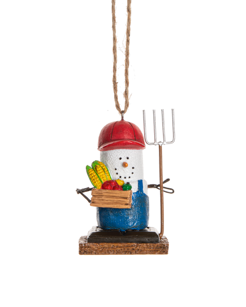 Ganz Toasted S'mores Farmer Ornament