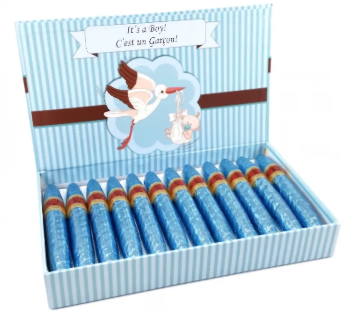 "It's A Boy" Milk Chocolate Cigars Box (24 pack)
