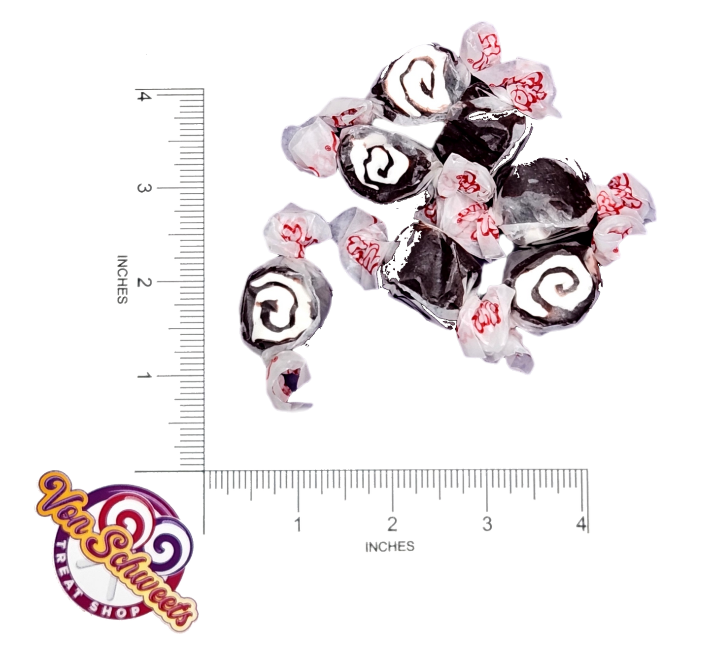 Black Licorice Swirls Salt Water Taffy (50g)