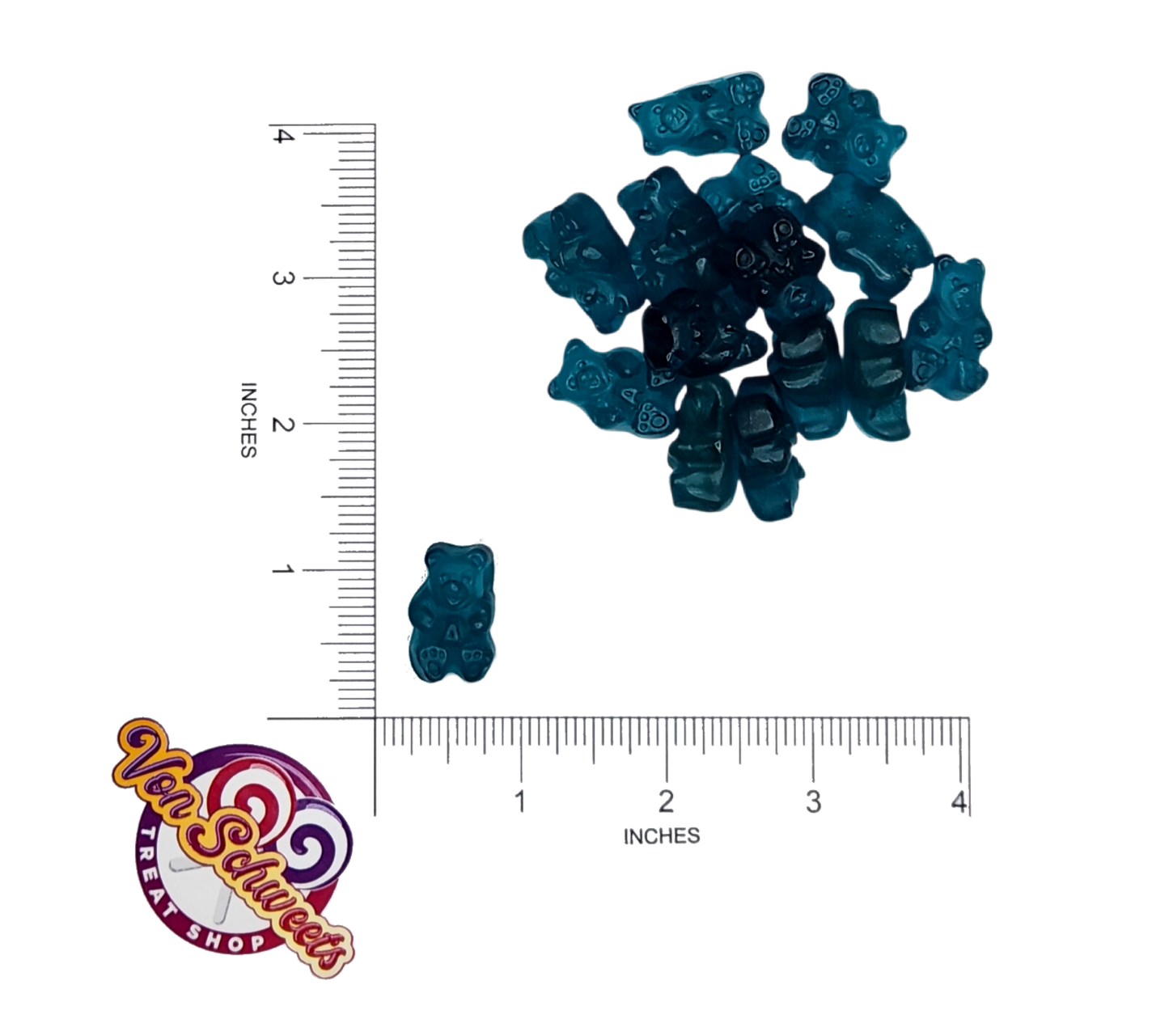 Beary Blue Raspberry Bears (50g)