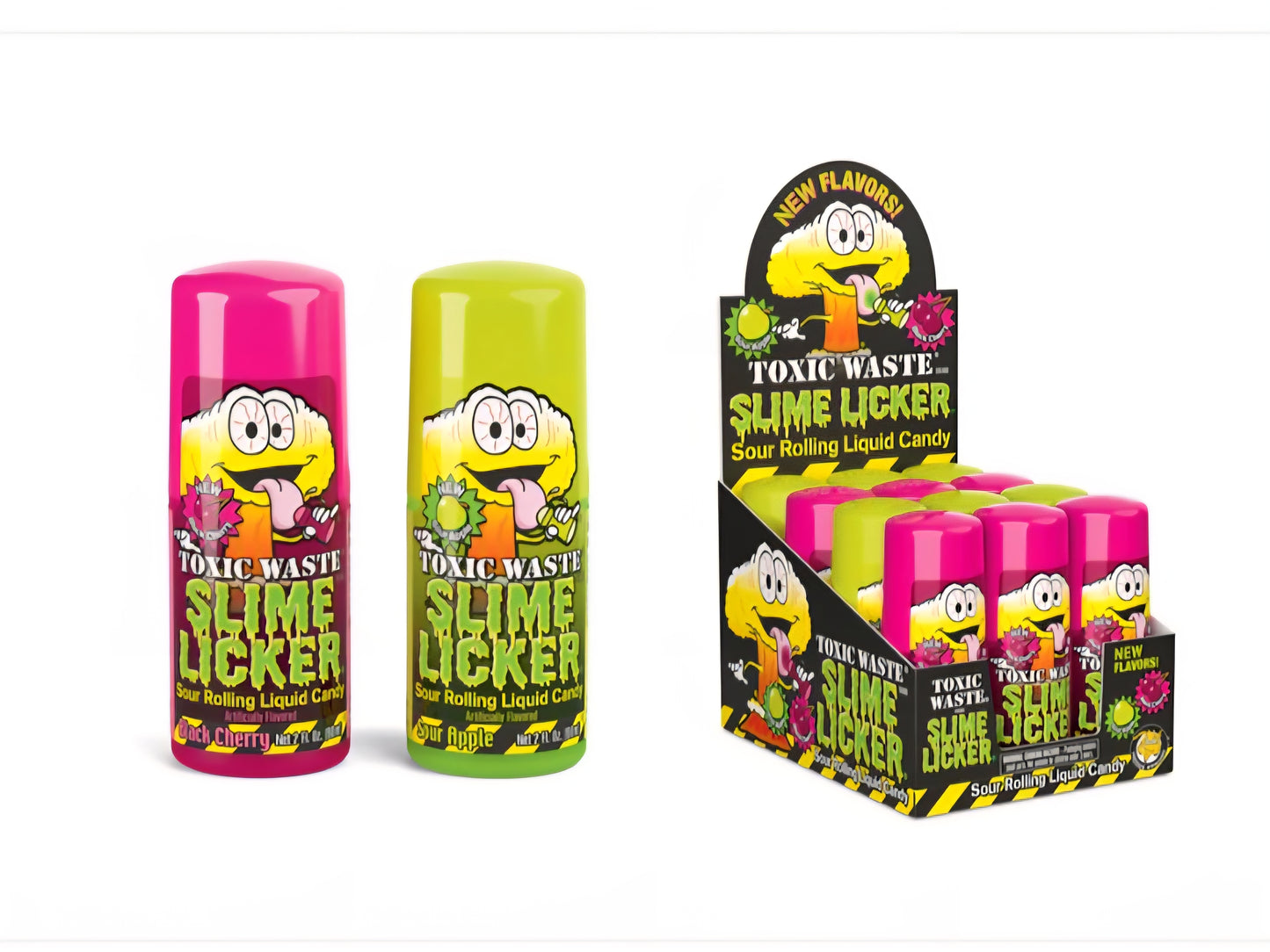 Toxic Waste Slime Licker Green Apple & Black Cherry (60ml)