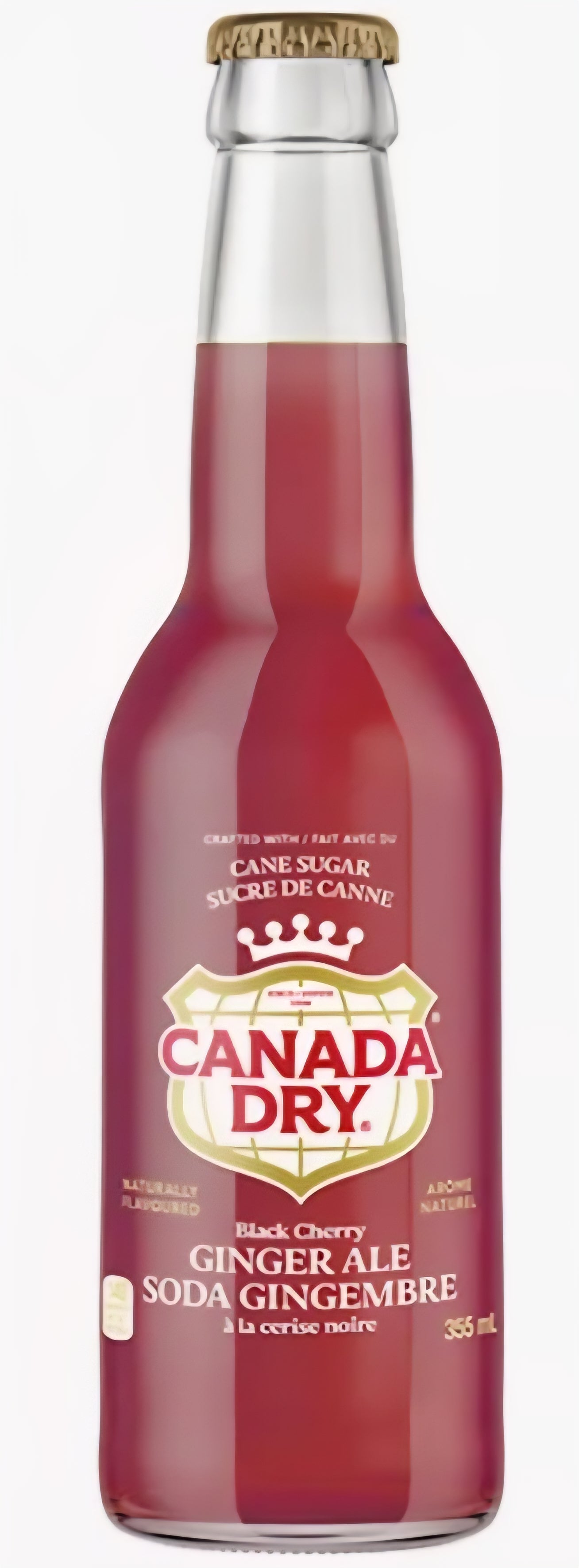 Canada Dry Black Cheery Gingerale Cane Sugar Soda (355ml)