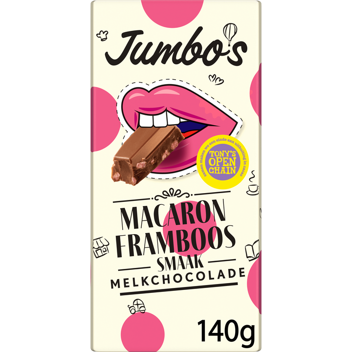 Jumbo’s Milk Macaron Raspberry(140g)