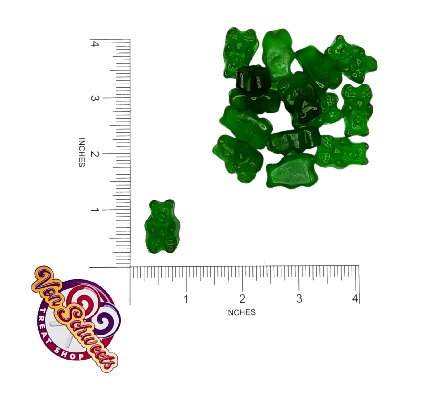 Grumpy Green Apple Bears (50g)