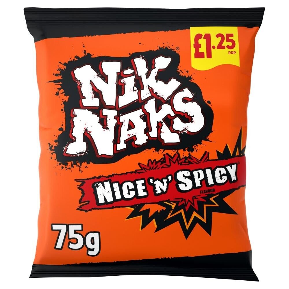 Nik Naks Nice N Spicy Corn Snacks (75g)