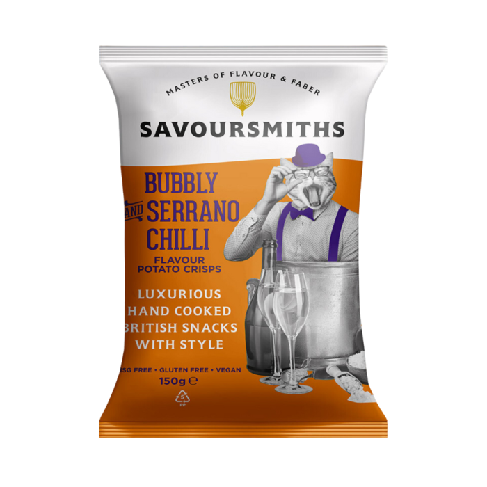 Savoursmith Bubbly and Serrano Chili Crisps (150g)