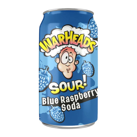 WarHeads Sour Blue Raspberry Soda (355ml)