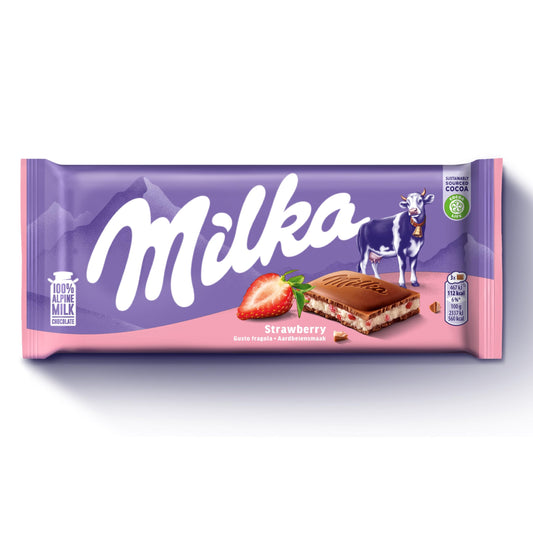 Milka Strawberry (100g)