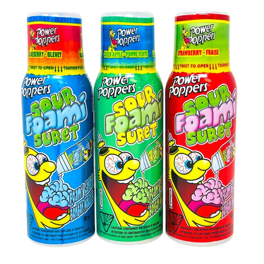 Power Poppers Sour Foaming Candy