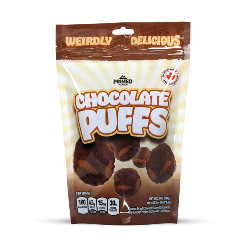 Primed Warrior Freeze Dried Chocolate Puffs (100g)