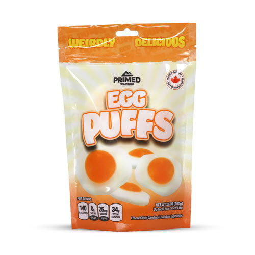 Primed Warrior Freeze Dried Egg Puffs (100g)