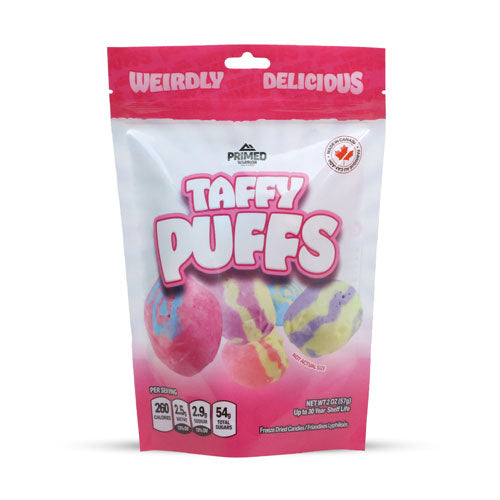 Primed Warrior Freeze Dried Taffy Puffs (100g) lo