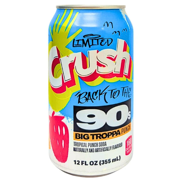 Crush Back to the 90s Big Troppa Punch Soda (355ml)