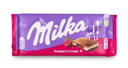 Milka Chocolate Raspberry Cream (100g)