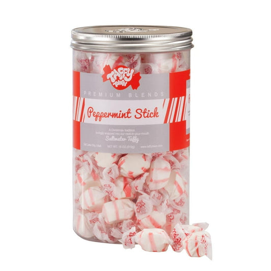 Taffy Town Peppermint Stick Canister (510g)