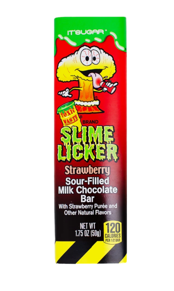 Toxic Waste Slime Licker Strawberry Chocolate Bar (50g)