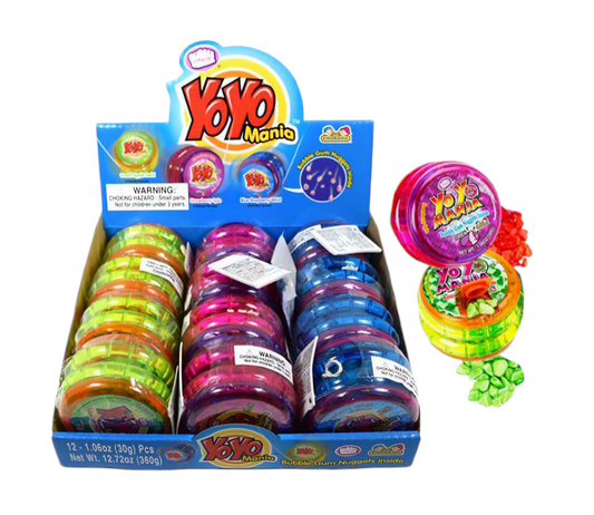 Yo Yo Mania Bubble Gum Dispensers (30g)