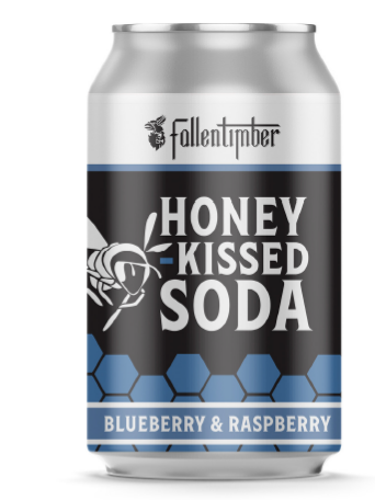 Fallentimber Honey-Kissed Blueberry & Raspberry Soda (355ml)