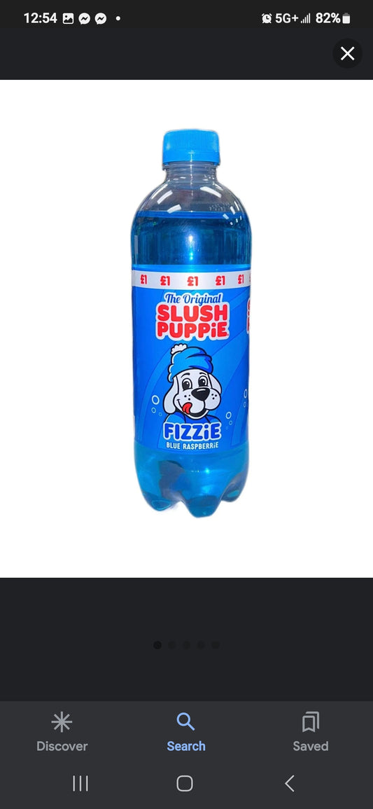 Slush Puppie Fizzie Blue Razz Soda (500ml)