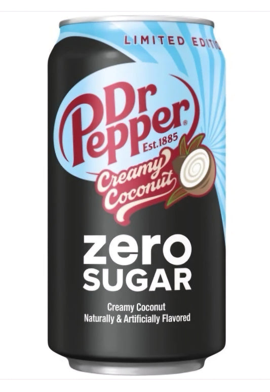 Dr Pepper Zero Sugar Creamy Cocout (355ml)