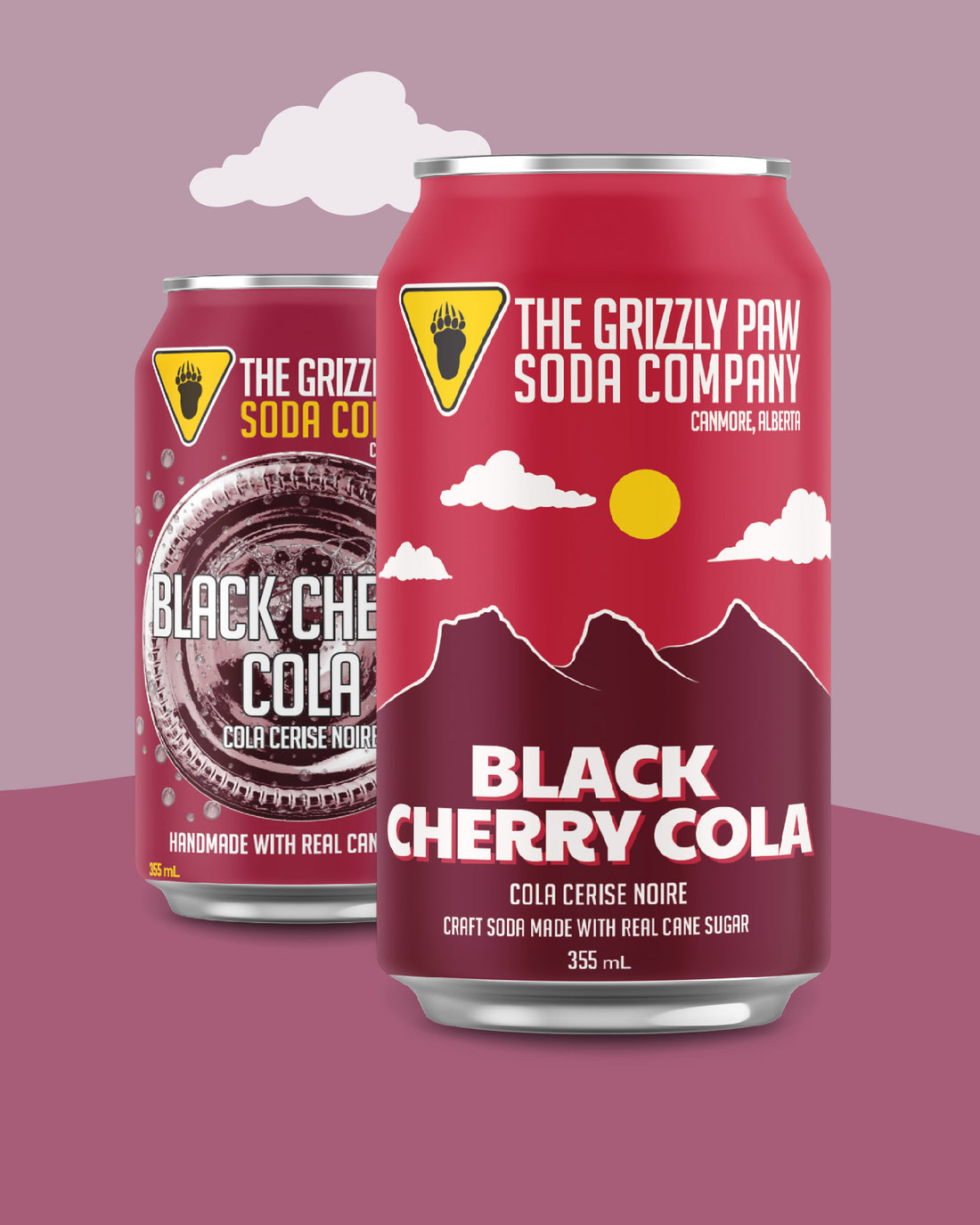 Grizzly Paw Black Cherry Cola Soda (355ml)