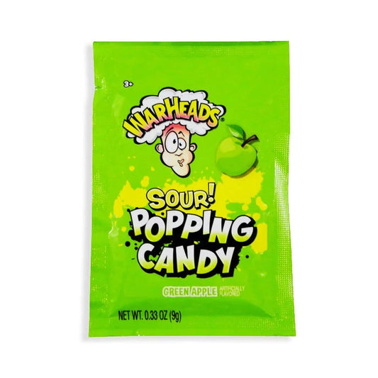 Warheads Sour Green Apple Popping Candy (9g)