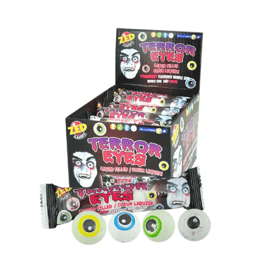 Terror Eyes Strawberry Liquid Filled Gum (24g)