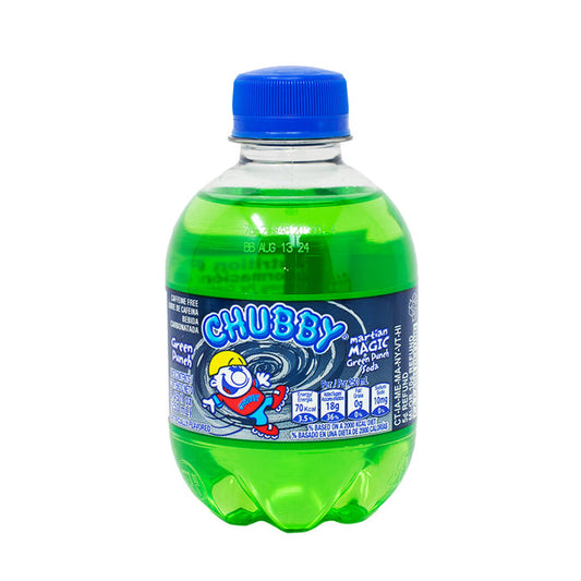 Chubby Martian Magic Green Punch Soda (250ml)