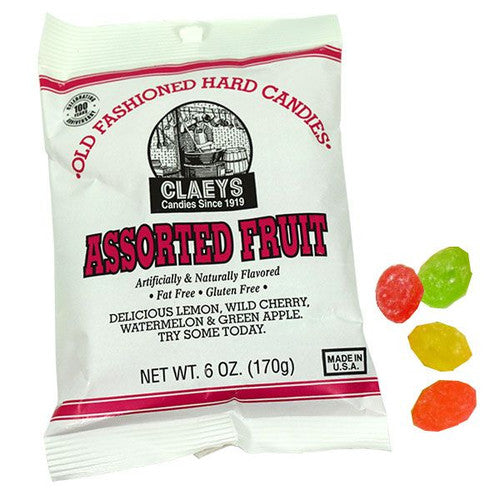 Old Fashioned Assorted Fruits Hard Candies (170g)