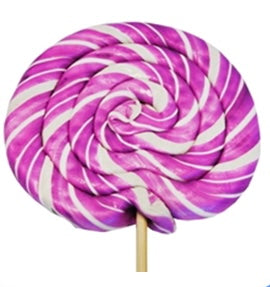 Sweet Whirl Jumbo Grape Lollipop (360g)