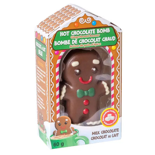 Gingerbread Man Hot Chocolate Bomb (60g)