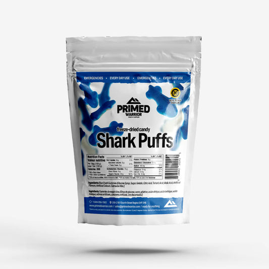 Primed Warrior Freeze Dried Shark Puffs (100g)