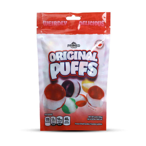 Primed Warrior Freeze Dried Original Puffs (100g)