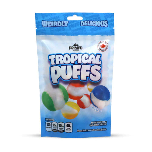 Primed Warrior Freeze Dried Tropical Puffs (100g)