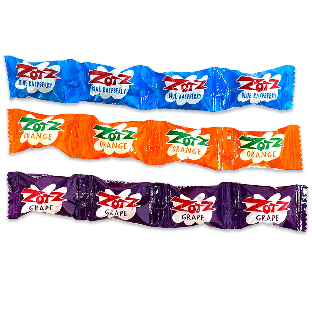 Zotz Blue Raspberry, Orange, Grape (20g)