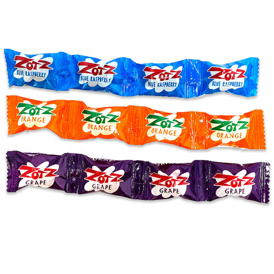 Zotz Blue Raspberry, Orange, Grape (20g)