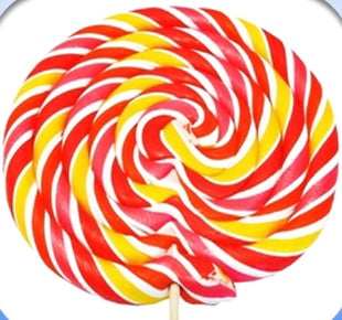 Sweet Whirl Jumbo Fruit Punch Lollipop (360g)