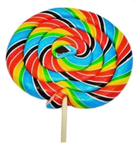 Sweet Whirl Jumbo Rainbow Lollipop (360g)