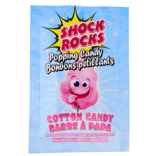 Shock Rocks Cotton Candy Popping Candy (9g)