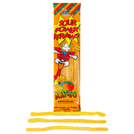 Sour Power Straws Mango (50g)