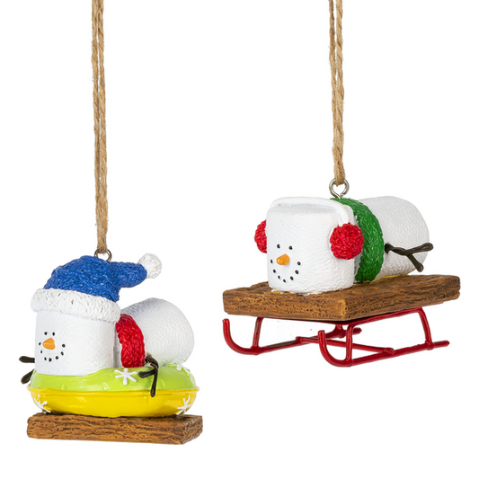 Ganz Toasted S'mores Sledding Or Tubing Ornament