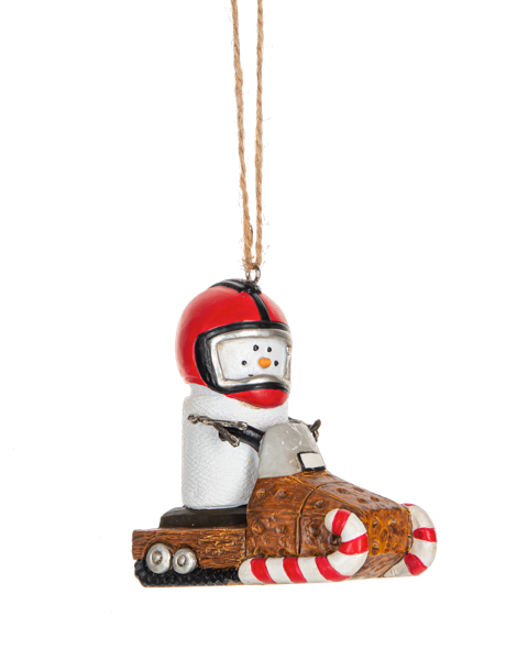 Ganz Toasted S'mores Snowmobile Ornament